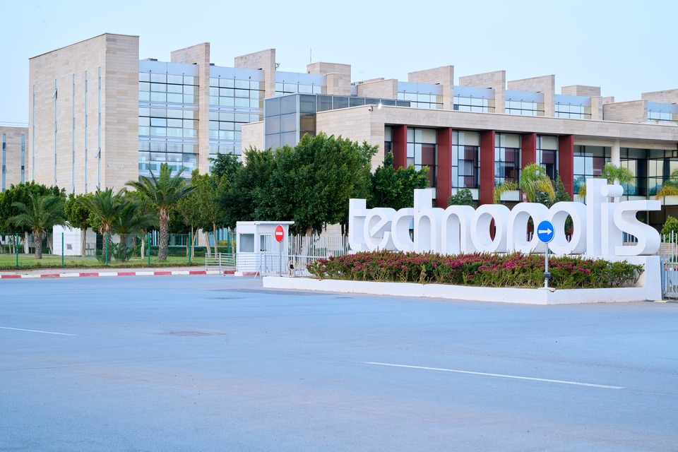 Vue réelle du parc Technopolis à Salé, actif du portefeuille territorial de CDG Développement